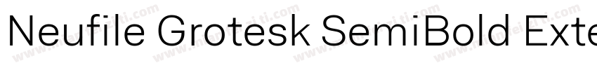 Neufile Grotesk SemiBold Extended字体转换